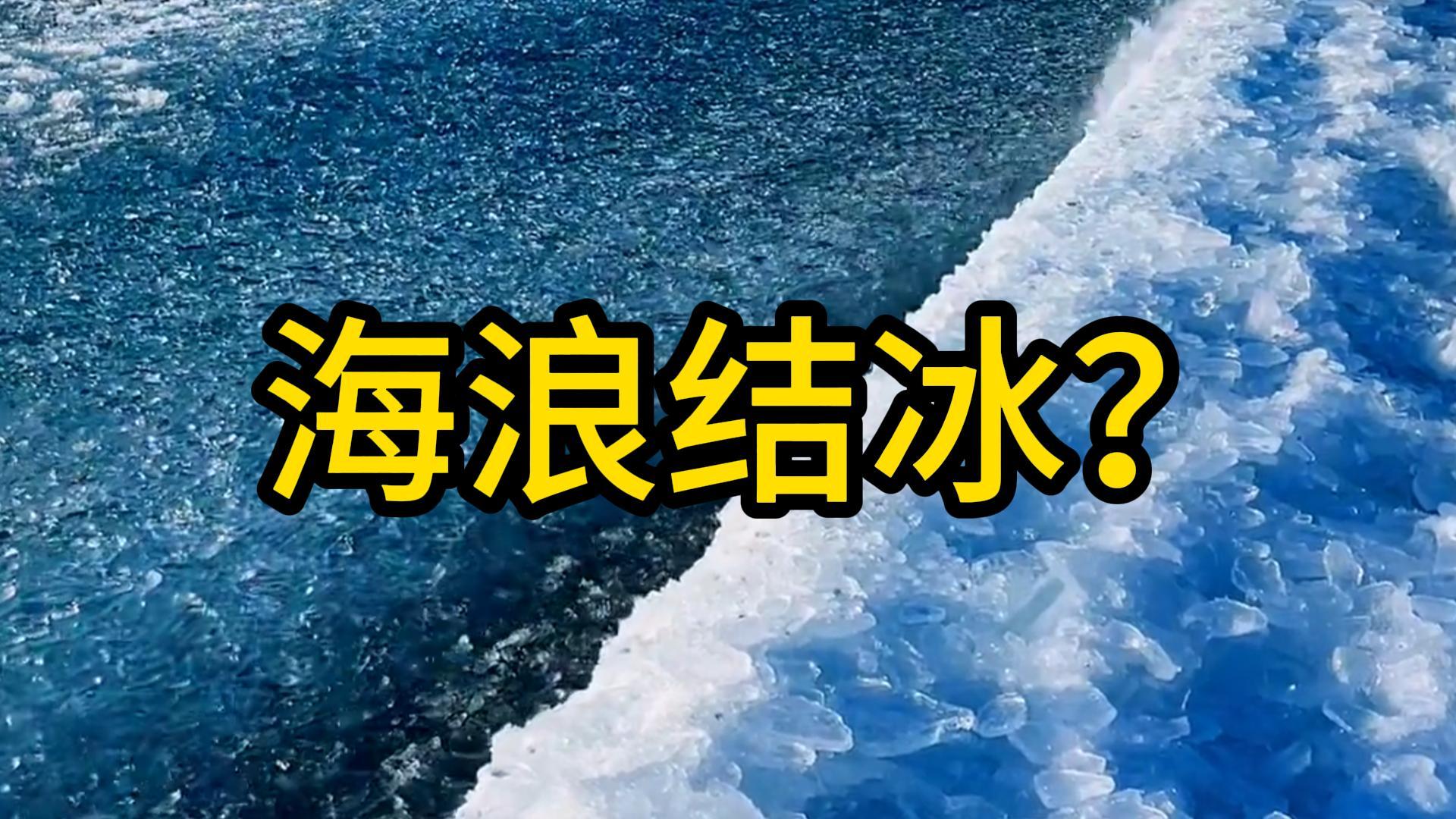 海浪也能结冰？进来涨知识咯~#科普三维动画 #三维动画